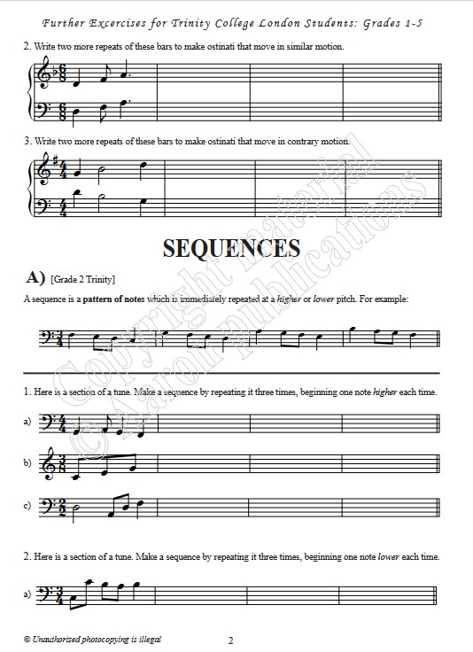 Trinity College London Sequences