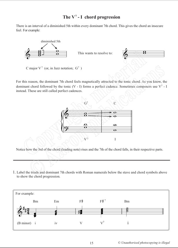Trinity The V7- I Chord Progression