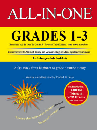 All-In-One Grades 1 to 3 Music Theory REVISED | ABRSM, Trinity & Victoria College| 99 Extra Exercises