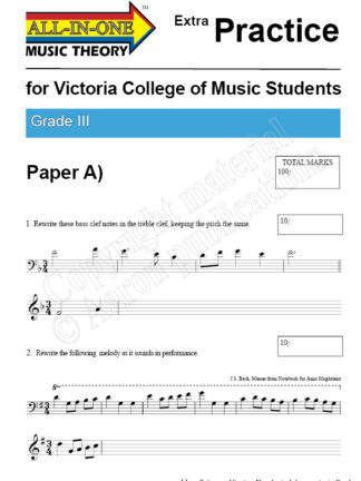 Grade 3 Music Theory Practice Paper PDF – VCM Exams