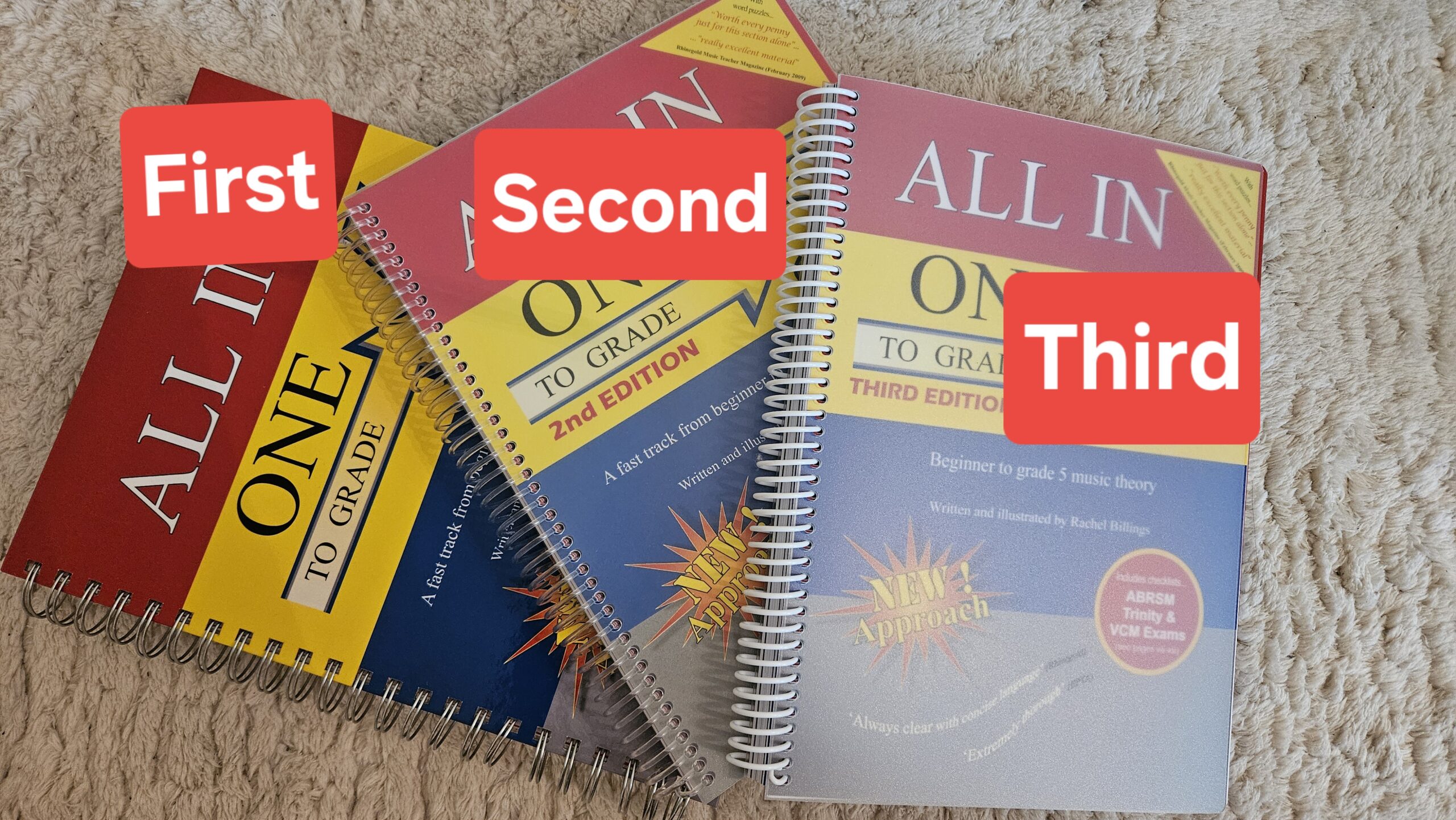 Different editions of ALl-In-One Music theory