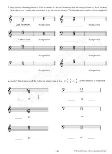 Chord Inversions Triads