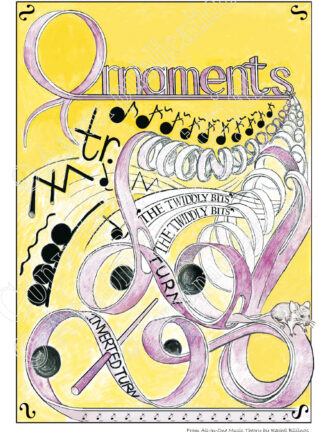 Musical Ornaments Poster A3