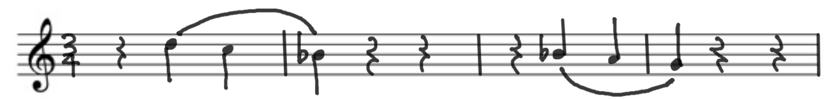 Score, bars 493 to 496 Scherzo No.2