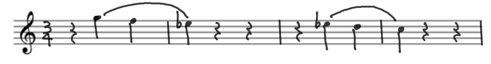 Score, bars 499 to 502 Scherzo No.2